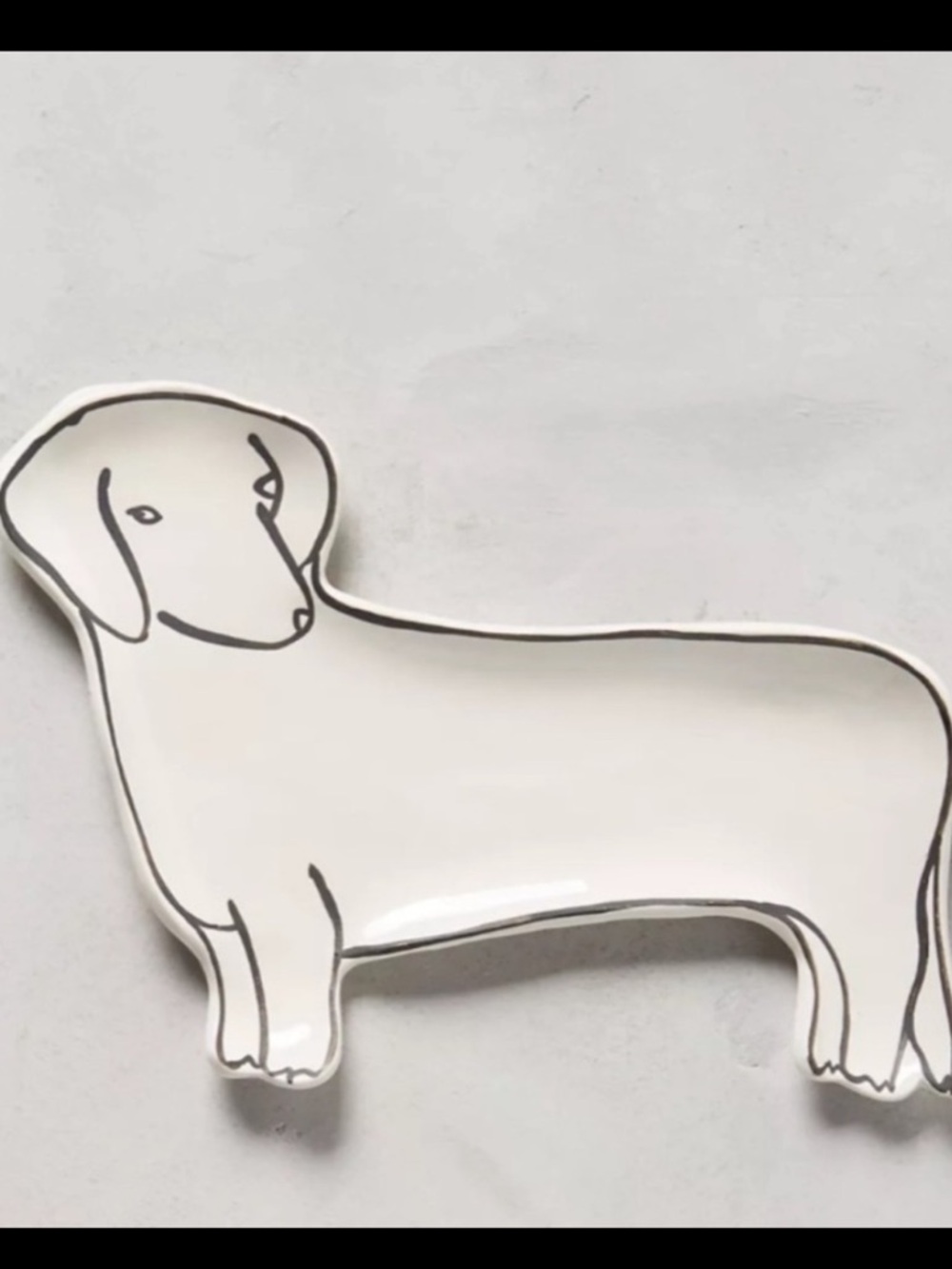 🐩Anthropologie Pet Study Trinket Dish Dachshund Dog Leah Reena Goren Ceramic - Picture 15 of 16